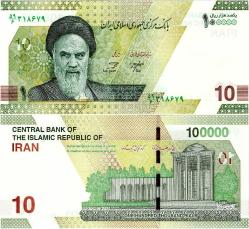 P#W163.3 İran 10 Tümen (100.000 Riyal) 2021-2022 ÇİL