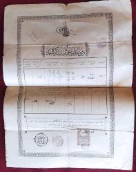 Sultan Beşinci Mehmed Reşad Tuğralı Devlet-i Aliye-i Osmaniye Tezkiresi (Diyarbakır)