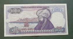 7 Emisyon A 81 Seri 1000 Lira Çil altı