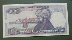 7 Emisyon I 77 772744 Seri 1000 Lira Çil altı