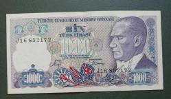7 Emisyon J 16 Seri 1000 Lira Çil altı