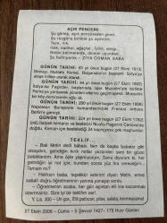 27 EKİM 2006 - TAKVİM YAPRAĞI - DOĞUM GÜNÜ HEDİYESİ - BÜYÜK SAATLİ MAARİF TAKVİMİ - NACİ KASIM - MUSTAFA KEMA BULGARİSTAN'A ATEŞE MİLİTER OLARAK - NAPOLEON BERLİN'E GİRDİ - İTALYAN BESTECİ NİCOLLO PAGANİNİ DOĞDU
