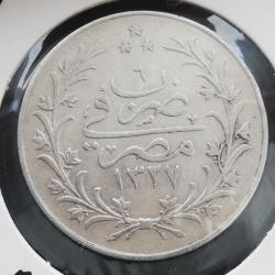 5. Mehmed Reşad 10 Kuruş  (1327/6) Mısır · Gümüş