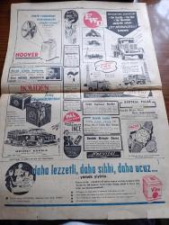Cumhuriyet Gazetesi - 16 Ağustos 1953 - Yunanistan'da Zelzele Durdu Fotoğraf - Yeni Harcırah Kanunu Tasarısının Esasları - Yurtta 12 Çimento Fabrikası Kuruluyor - CHP'nin Mitingi Fotoğraf - Sabık Ürdün Kralı Tallal İstanbul'a Geldi - Boksör Garbis Taki'ye Galip Geldi - Kore Konferansına Katılacak Devletler - Kore'de Hürriyete Kavuşan Erler Bayrağımızı Öpüyor Fotoğraf - Doğuda İnanılmaz Şeyler Gördüm Röportajı Yapan Yaşar Kemal Yazı Dizisi - İstiklal Caddesi Asfaltlanıyor - Diyanet İşleri Başkanı Eyüp Sabri Hayırlıoğluna İki Ay İzin Verildi - Pazar Konuşmaları Yazan Bedri Rahmi Eyüboğlu - Seks'in 2. Fasikülü Çıktı - İran'da Meclis Feshediliyor - Safiye Ayla Çiftesaraylar Bahçesinde - Akdeniz Kupası Yüzme Yarışları - Fenerbahçe Beyoğluspor İle Karşılaşacak - Topkapı Sarayında Tarihi Odalar Yazan Haluk Yusuf Şehsuvaroğlu - Meraklı Resimler - Perihan Sözeri Konseri - Üstad Münir Nurettin Selçuk Konseri Küçük Çiftlik Parkında - Hoover Çamaşır Makinesi