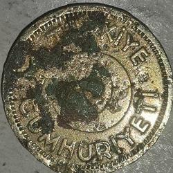 TÜRKİYE 1944  25  KURUŞ  HALİYLE