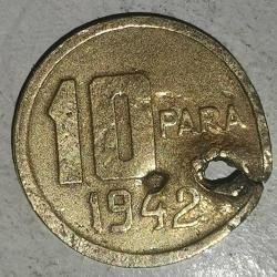 TÜRKİYE 1942   10 PARA  HALİYLE