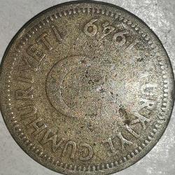 TÜRKİYE 1949  25 KURUŞ   HALİYLE