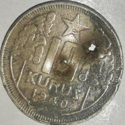 TÜRKİYE 1940   10 KURUŞ   HALİYLE