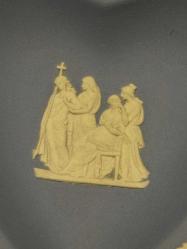 Wedgwood Jasperware Kalp Formlu Tabak – Mavi & Krem – England