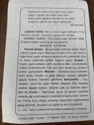 8 ARALIK 2006 - TAKVİM YAPRAĞI - DOĞUM GÜNÜ HEDİYESİ - BÜYÜK SAATLİ MAARİF TAKVİMİ - HENRY FORD - SELİM ARU - OSMANLI DEVLETİ VENEDİK'E SAVAŞ AÇTI - İLK TRAFİK SİNYALLERİ LONDRA'DA KULLANILDI - ARALIK AYINDA BİLİNMESİ GEREKENLER
