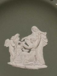 Wedgwood Jasperware Yeşil Dekoratif Tabak – England
