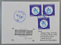2007 KARADENİZ EKONOMİK İŞBİRLİĞİ ÖRGÜTÜ 15.YIL ZİRVESİ, TAAHHÜTLÜ İLK GÜN POSTA DAMGALI ZARF