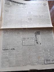 Cumhuriyet Gazetesi - 29 Mayıs 1949 - Dörtlerin Toplantısı Cumhuriyet Başmakale - Ordumuza Dair Yeni Teşkilat Kanunu - Rusların Adana'dan Moskova'ya Kaçırmak İstedikleri Kadın Sanovber Karyağdı - Afganistan'da İstiklal Yıldönümünde - Batılıların Almanya Hakkında Sovyetlere Yaptıkları Teklif - Meclis Atıf İnan'ı Sorumlu Görmedi - İstanbul'un 496. Fetih Yıldönümü Bugün Törenle Kutlanıyor - İngiliz Charlton Takımı Fenerbahçe'yi 3 0 Yendi Fotoğraf - Yaşar Doğu Ve Celal Atik Güreş Kampını Terketti - Fatih Sultan Mehmet'in Şiirleri Yazan Refik Ahmed Sevengil - Yaş Ve Baş Yazan Falih Rıfkı Atay - Haftanın Şakaları Yazan Burhan Felek - Araplarla Yahudiler Uzlaşamadılar - Celal Bayar Eskişehir'de - Taksim Belediye Gazinosu Yazlık Kısmı Açıldı - Sanovber Gassanov'un Macerası Mülakatı Yapan Şemsi Belli - Deniz Müzesinde Neler Gördüm Yazan Metin Toker - Safiye Ayla Mefharet Yıldırım Lale Aile Bahçesinde - Müzeyyen Senar Işıl Ve Mustafa Çağlar Cağaloğlu Çiftesaraylar Bahçesinde - Austin Kamyonları