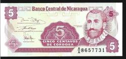 ** NİKARAGUA ( 5 * CENTAVOS ) 1991 * AA - ÇİL