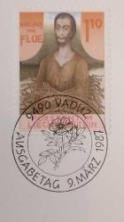 1987 YILI LİECHTENSTEIN  ORJİNAL PULLU ÖZEL İLKGÜN DAMGALI POSTA KARTI KULLANILMAMIŞ