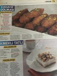 HÜRRİYET GAZETESİ HÜRRİYET KELEBEK 2 GAZETESİ DOĞUM GÜNÜ GAZETESİ - 5 Eylül 2017 - sütlü hamurişi ve şerbetli tatlı tarifleri-elmalı İtalyan çöreği tarifi-fıstıklı kadayıf tarifi fitre kadayıf dolması tarifi-muhallebili kadayıf çanakları-Ekmekli tatlı-kadayıf dolması-fırında sütlaç tarifi