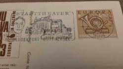 1973 YILI  AVUSTURYA EUROPA CEPT İLKGÜN ÖZEL DAMGALI ORJİNAL PULLU KARTPOSTAL NADİR KULLANILMIŞ
