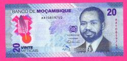 Mozambique 20 Meticais 2024 Polymer new family P 155 UNC ÇİL