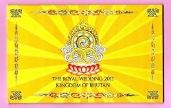 Bhutan 100 Ngultrum 2011 Commemorative Wedding P 35  With Folder ÇİL