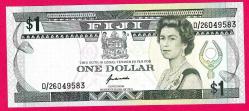 Fiji 1 Dollar ND 1993 P 89 UNC  (TK 17 848) ÇİL