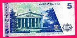 Kyrgyzstan 5 Som 1997 P 13 UNC (TK 17 896) ÇİL