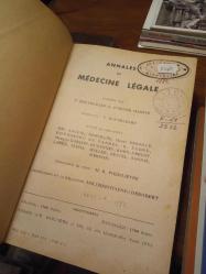 Annales de Medecine Legale - Tome XXX, 1950, n. 1 - 2 - 3 - 4 - 5 - 6 ((Sırtı Deri Ciltli)