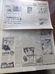 Cumhuriyet Gazetesi - 30 Kasım 1953 - Pakistan Devlet Reisinin Ziyareti Münasebetiyle Cumhuriyet Başmakale - Bütçe Tasarısı Bugün Meclise Veriliyor - Tito'nun Triesteye Dair Yeni Teklifleri - Pakistan Umumi Valisi Gulam Muhammed'in Ankara'da Ziyaretleri Fotoğraf - Kore'de Komünistler 29815 Kişiyi Katlettiler - Milli Güreş Takımımız Dün İstanbul'a Döndü Fotoğraf - Beşiktaş Fenerbahçe'yi Dün 2 0 Mağlup Etti Fotoğraf - Eski İran Başbakanı Musaddık Açlık Grevine Başladı - 26 Kore Gazimiz Dün Geldi - Cüzamlı Kadın Yazan Guy Des Cars Yazı Dizisi - Uçan Daireler İçin İlk Eser Yazı Dizisi - Maziden Gelen Sesle Çağlayan Yayınevinde Çıkıyor - Burslu Talebinin Mecburi Hizmeti Yazan Burhan Felek Köşe Yazısı - Otomobil Yarışı Mülakatları - Almanya'da Hitler'in Hayatını Canlandıran Film Niçin Gösterilmedi - Şöhret Fabrikatörü Guido Orlando Yazı Dizisi - Hamdi Helvacıoğlu Ve Zekeriya Tüzmen Demir Ve İnşaat Malzemesi - Vita Mutbak Margarini - Singer Saatleri - Minerva Dikiş Makineleri