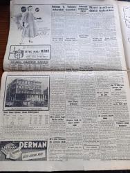 Cumhuriyet Gazetesi - 30 Kasım 1953 - Pakistan Devlet Reisinin Ziyareti Münasebetiyle Cumhuriyet Başmakale - Bütçe Tasarısı Bugün Meclise Veriliyor - Tito'nun Triesteye Dair Yeni Teklifleri - Pakistan Umumi Valisi Gulam Muhammed'in Ankara'da Ziyaretleri Fotoğraf - Kore'de Komünistler 29815 Kişiyi Katlettiler - Milli Güreş Takımımız Dün İstanbul'a Döndü Fotoğraf - Beşiktaş Fenerbahçe'yi Dün 2 0 Mağlup Etti Fotoğraf - Eski İran Başbakanı Musaddık Açlık Grevine Başladı - 26 Kore Gazimiz Dün Geldi - Cüzamlı Kadın Yazan Guy Des Cars Yazı Dizisi - Uçan Daireler İçin İlk Eser Yazı Dizisi - Maziden Gelen Sesle Çağlayan Yayınevinde Çıkıyor - Burslu Talebinin Mecburi Hizmeti Yazan Burhan Felek Köşe Yazısı - Otomobil Yarışı Mülakatları - Almanya'da Hitler'in Hayatını Canlandıran Film Niçin Gösterilmedi - Şöhret Fabrikatörü Guido Orlando Yazı Dizisi - Hamdi Helvacıoğlu Ve Zekeriya Tüzmen Demir Ve İnşaat Malzemesi - Vita Mutbak Margarini - Singer Saatleri - Minerva Dikiş Makineleri