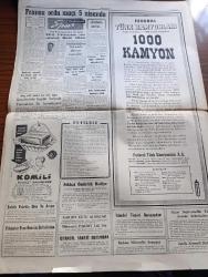 Cumhuriyet Gazetesi - 31 Mart 1959 - Milletvekilleri Seçim Kanunu Tadil Ediliyor - Marmara'da Dolaşan Köpek Balıkları - CHP'de Seçim Hazırlığı - Belediyelerin İşlettiği Elektrik Tesisleri Etibanka Devroluyor - Masonlukla Alakalı Sorunlar - Doğan Nadi Konuşuyor Fotoğrafı - Bir Basın Mahkumiyeti Yargıtayca Bozuldu - Dün Tahliye Edilen Antalya Gazetesinin Sahibi M. Emin Adıson Hapishane Kapısında Fotoğrafı - Hükümet Meydanı Yazan İlhan Tarus Yazı Dizisi - 31 Mart Vakası Yazan Yunus Nadi Yazı Dizisi - Bay Oscar Karikatür - Uluç Ali Yazan Halikarnas Balıkçısı Yazı Dizisi - İngiltere'de Yeşil İhtilal -  Dalay Lama Kızıllardan Kaçarken Ağır Yaralandı - Bir Kazanın Esrarı Yazan Burhan Felek Köşe Yazısı - Eczacı Talebelere Göre 3. Dünya Harbi Çıkacak - Güreş Federasyonu Yeni Sekreteri Mevlüt Göksan -  Beşiktaşlı Muvafık Üye Yetvart Papazoğlu Dayak Yedi Ve Kolu Kırıldı - Masa Tenisi Milli Maçı İçin 6 Oyuncu Seçildi