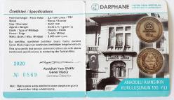 2020 Anadolu Ajansı'nın Kuruluşunun 100. Yılı (Bronz) Darphane Hatıra Parası ''SERTİFİKALIDIR'