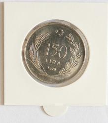 1979 Yılı 150 Lira  FAO Aile Planlaması Herkes İçin Yiyecek  (Kenar Tırtıklı)  ( 9 gr.   900 Ayar Gümüş  ) 9110