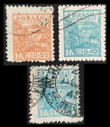 LOT.7 » +++ BREZİLYA TARIM      1947  LOT   - DAMGALI