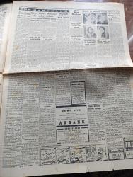 Cumhuriyet Gazetesi - 28 Kasım 1953 - Sen Ben Derken Yazan Nadir Nadi Başmakale - Moskova'nın Yeni Barış Taarruzu - Türkiye Bankalar Birliği - Stassen Önümüzdeki Ay Türkiye'ye Geliyor - Fransız Hükümeti Dün Büyük Tehlike Atlattı - Wembley Stadında Asrın Futbol Maçı İngiltere 3 Macaristan 6 Fotoğrafı - Pakistan Genel Valisi Gulam Muhammed Dün İstanbul'a Geldi Fotoğraf - Kırıkkale'de Görülen Uçan Daire - Eski İran Başbakanı Musaddık Müdafaasını Yapıyor - Pastörize Süt Fabrikaları Müşkül Durumda - Uçan Daire Muamması Hakkında İlk Eser - Kanada Amerika Arasında Radar Anlaşması - İzmir'de Büyük Bir Traktör Fabrikası Kuruluyor - Tütün Ve Ciğer Kanseri - Galatasaray Beykoz Karşılaşması - 1953 1954 Yunus Nadi Mükafatı En Güzel Hikaye - Beynelmilel Portreler Maurice Thorez - Kore'den 28 Yaralımız Geliyor - Tahran'a Dönen Prenses Fotoğrafı - İstanbul Belediyesi Şehir Tiyatroları Dram Kısmında Yavru Kartal Komedi Kısmında Onu Çok Seviyordum Piyesi - Yeni Eczaneler Kanunu - Kadriye Sarıca