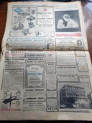 Cumhuriyet Gazetesi - 28 Kasım 1953 - Sen Ben Derken Yazan Nadir Nadi Başmakale - Moskova'nın Yeni Barış Taarruzu - Türkiye Bankalar Birliği - Stassen Önümüzdeki Ay Türkiye'ye Geliyor - Fransız Hükümeti Dün Büyük Tehlike Atlattı - Wembley Stadında Asrın Futbol Maçı İngiltere 3 Macaristan 6 Fotoğrafı - Pakistan Genel Valisi Gulam Muhammed Dün İstanbul'a Geldi Fotoğraf - Kırıkkale'de Görülen Uçan Daire - Eski İran Başbakanı Musaddık Müdafaasını Yapıyor - Pastörize Süt Fabrikaları Müşkül Durumda - Uçan Daire Muamması Hakkında İlk Eser - Kanada Amerika Arasında Radar Anlaşması - İzmir'de Büyük Bir Traktör Fabrikası Kuruluyor - Tütün Ve Ciğer Kanseri - Galatasaray Beykoz Karşılaşması - 1953 1954 Yunus Nadi Mükafatı En Güzel Hikaye - Beynelmilel Portreler Maurice Thorez - Kore'den 28 Yaralımız Geliyor - Tahran'a Dönen Prenses Fotoğrafı - İstanbul Belediyesi Şehir Tiyatroları Dram Kısmında Yavru Kartal Komedi Kısmında Onu Çok Seviyordum Piyesi - Yeni Eczaneler Kanunu - Kadriye Sarıca