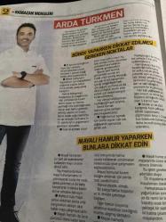 HÜRRİYET GAZETESİ HÜRRİYET KELEBEK 2 GAZETESİ DOĞUM GÜNÜ GAZETESİ - 7 Haziran 2016 - Arda Türkmen‘den iftar menüleri ve sahur önerileri-hellimli tarhana çorbası tarifi-keşkül tarifi-puzzle’ı mantarlı börek tarifi-kavurmalı patates çorbası tarifi-peynirli puf böreği tarifi-kremalı mantar çorbası tarifi-tavuklu talaş böreği tarifi-yufka mantısı tarifi-kadayıf dolması tarifi-tepsi köftesi tarifi-peynirli otlu börek tarifi- mayalı hamur yaparken bunlara dikkat edin-kavurmalı patates çorbası tarifi-