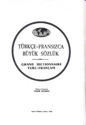 Türkçe–Fransızca büyük sözlük / Grand Dictionnaire Turc-Français (ciltli)