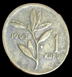 1963 1 Kuruş 1g