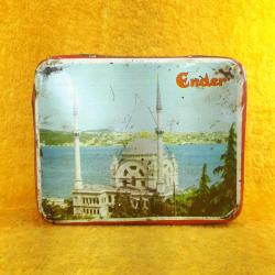VINTAGE DOLMABAHÇE CAMİSİ GÖRSELLİ ENDER TENEKE ÇİKLET KUTUSU