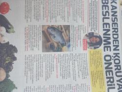 HÜRRİYET GAZETESİ HÜRRİYET KELEBEK 2 GAZETESİ DOĞUM GÜNÜ GAZETESİ - 31 ekim 2017- en sık rastlanan 10 kanser ve etkili önlemler alanında uzman üç doktordan kansere karşı uyarılar ve öneriler- a'dan Z'ye kanserden korunmanın yolu- beslenme alışkanlığı kanserden koruyacak beslenme önerileri- Stresten arının kanserden korunun- tıbbi Onkoloji Uzmanı Profesör Doktor Aziz yazar- onkolog Işıl Yıldız Ulu- kanserden koruyacak beslenme önerileri- beslenme ve diyet uzmanı Özge Öçal-