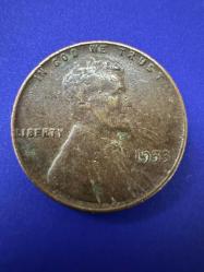 ABD 1 Cent, 1953  Buğday Centi Amerika USA