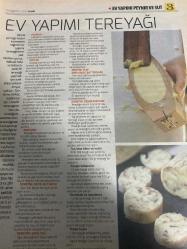 HÜRRİYET GAZETESİ HÜRRİYET KELEBEK 2 GAZETESİ DOĞUM GÜNÜ GAZETESİ - 19 Ağustos 2016 - Dıck James Strawbrıdge-ev yapımı peynir ve süt ürünleri-tereyağı-ev yapımı tereyağı-nasıl yapılır-tuzlu tereyağı-yayık altı suyundan Buyukanne gözlemesi tarifi-peynirli truffle tarifi-beurre noısette soslu kızıldil balığı tarifi