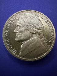 Nadir (R) ABD 5 Cent, 1984 S Proof Baskı Darphane işareti Philadelphia 