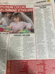 HÜRRİYET GAZETESİ HÜRRİYET KELEBEK 2 GAZETESİ DOĞUM GÜNÜ GAZETESİ - 16 Mart 2016 - klinik psikolog aile danışmanı Murat Atiladan çocuk gelişimi ve çocuklara oyun önerileri oynamasının önemi-Çocuk ve oyun-oyunun çocuk gelişimine etkileri-çocukların oyun dönemleri-zihinsel gelişim-fiziksel gelişim-sosyal duygusal gelişim-dil gelişimi-çocukların oyun dönemleri-saklambaç-asık suratlı-meyve salatası-heykeltraş-evet hayır-hayvan tutmaca-davul zurna-kurt