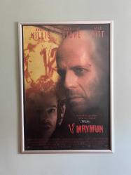 12 MAYMUN (1995) Film Afişi – Orijinal Dönem Baskı – Yüksek Kondisyon – Bruce Willis / Brad Pitt