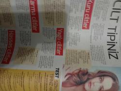 HÜRRİYET GAZETESİ HÜRRİYET KELEBEK 2 GAZETESİ DOĞUM GÜNÜ GAZETESİ - 8 haziran 2017 - balkozmetikler-cilt tipinize göre bakın bir temizlik formülleri- gül yapraklı sakinleştirici losyon-tıraş sonrası losyonu-besleyici nemlendirici krem-problemli cilt losyonu- cilt bakımı ve temizliği-cilt tipiniz- temizleyici- cilt yenileyici banyo-ağız kokusunu giderme-göz çevresi kırışıklığını giderme-rahatlatıcı banyo-