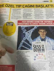 HÜRRİYET GAZETESİ HÜRRİYET KELEBEK 2 GAZETESİ DOĞUM GÜNÜ GAZETESİ - 13 Haziran 2017 - Serdar Savaş-erken tanı‘dan erken’i genlerimizde saklı-insan genomunun keşfi kişiye özel tıp çağını başlattı-diyabet korkulu rüyanız olmasın-genetik kodlar Alzheimer‘ın anahtarı-Türkiye’de ölümlerin birinci nedeni kalp krizleri-her beş krizin dördü önlenebilir-genlerinizle barışın kanserden korunun-stresinizi ölçtürebilir ve yönetebilirsiniz-ezberbozan yaklaşım genom‘a göre beslenme ve egzersiz-yaşlanma yavaşlatılabilir bir süreçtir- genlerinizde barışın kanserden korunun