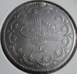 Abdülhamid  20 Kuruş (1293/2) Kostantiniye Gümüş