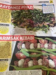 HÜRRİYET GAZETESİ HÜRRİYET KELEBEK 2 GAZETESİ DOĞUM GÜNÜ GAZETESİ - 18 MAYIS 2017 - Gaziantep ticaret odasının katlılarıyla hazırlandı-yemek yazarları hazırladı-Bahar yemekleri-Sebzeli kebap tarifi-Maydanoz piyazı tarifi-Sarımsak kebabı tarifi-Yenidünya kebabı tarifi-Keme kebabı tarifi-ciğer kebabı tarifi-lahmacun hamuru nasıl yapılır-Sarımsaklı lahmacun tarifi-Kemeli Lahmacun tarifi-cağırtlak kebabı tarifi-Hürriyet kitap