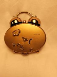 MASA SAATİ, DANTELALI ENDER BULUNAN ELİPS FORMUNDA ALMAN ''GOLDBÜHL'' ÇALIŞAN SAAT 358