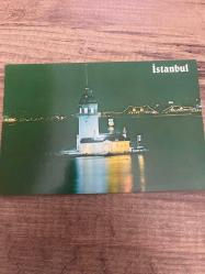 İstanbul kız kulesi çağ matbacılık kartpostalı 15x10 ebatında